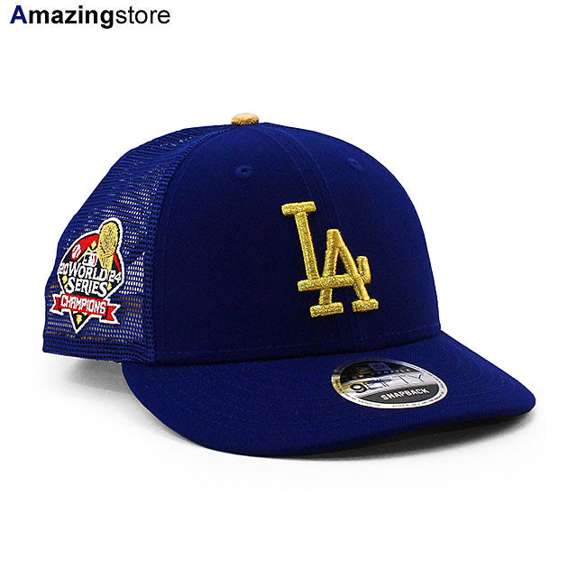 2025 ゴールドコレクション ニューエラ メッシュキャップ LP9FIFTY ロサンゼルス ドジャース MLB 2025 GOLD COLLECTION TRUCKER MESH CAP BLUE