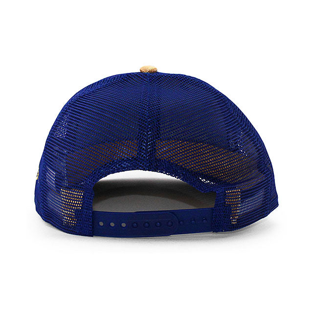 2025 ゴールドコレクション ニューエラ メッシュキャップ LP9FIFTY ロサンゼルス ドジャース MLB 2025 GOLD COLLECTION TRUCKER MESH CAP BLUE