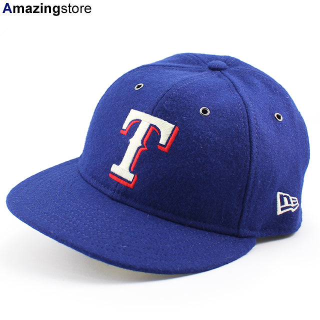 ニューエラ キャップ RC59FIFTY テキサス レンジャーズ MLB MELTON WOOL FITTED CAP ROYAL BLUE