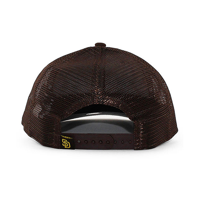 ニューエラ メッシュキャップ LP9FIFTY サンディエゴ パドレス MLB TRUCKER MESH CAP BROWN