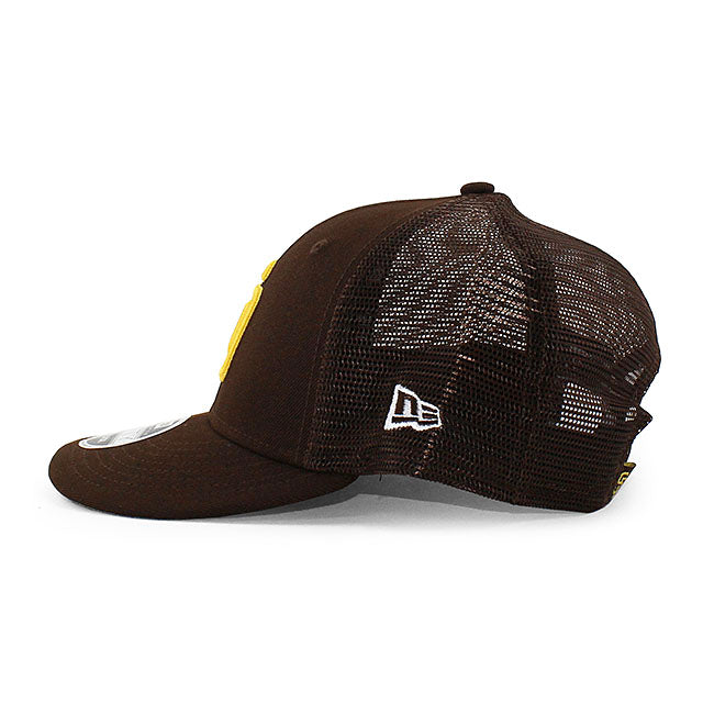 ニューエラ メッシュキャップ LP9FIFTY サンディエゴ パドレス MLB TRUCKER MESH CAP BROWN
