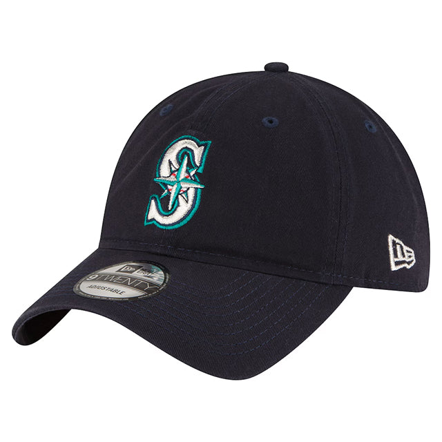 ランディ ジョンソン永久欠番記念モデル ニューエラ キャップ 9TWENTY シアトル マリナーズ MLB NUMBER RETIREMENT SIDE PATCH STRAPBACK CAP NAVY