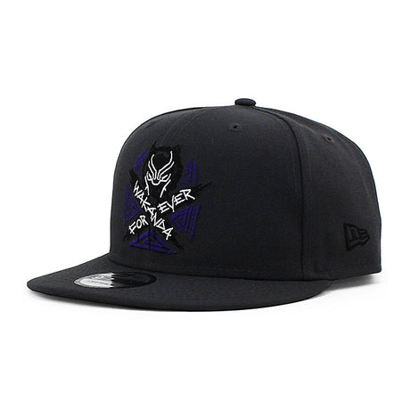 ニューエラ キャップ 9FIFTY マーベルコミックス ブラックパンサー WAKANDA FOREVER SNAPBACK CAP CHARCOAL