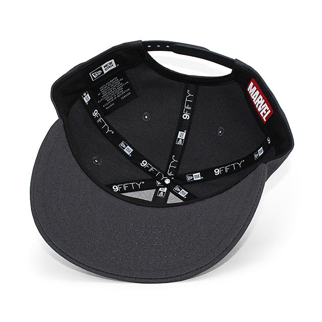 ニューエラ キャップ 9FIFTY マーベルコミックス ブラックパンサー WAKANDA FOREVER SNAPBACK CAP CHARCOAL