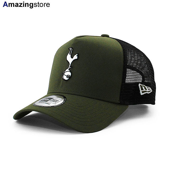 ニューエラ メッシュキャップ トッテナム ホットスパー FC PL REPREVE E-FRAME TRUCKER MESH CAP OLIVE