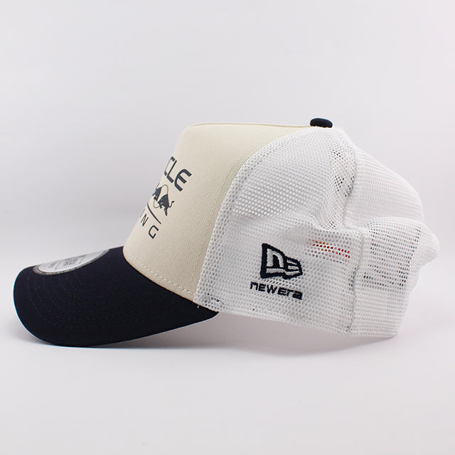 ニューエラ メッシュキャップ オラクル レッドブル レーシング SEASONAL E-FRAME TRUCKER MESH CAP CREAM-NAVY