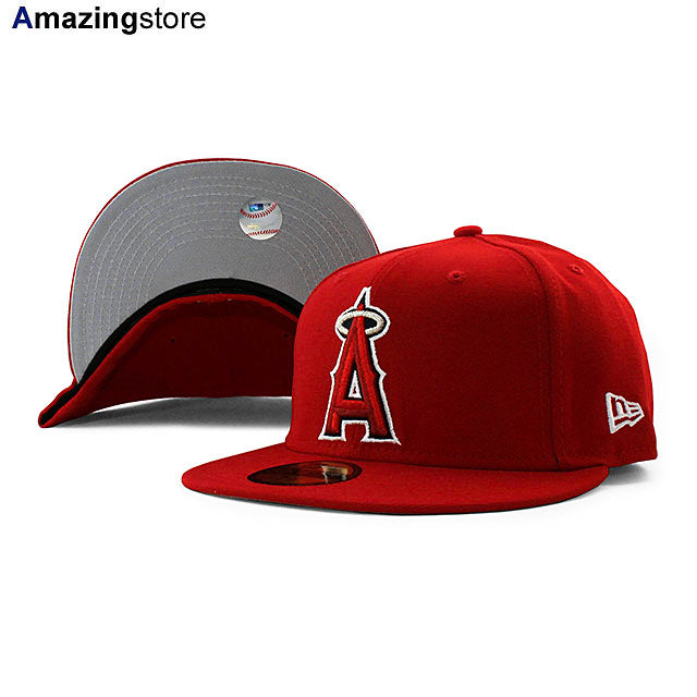 ニューエラ キャップ 59FIFTY ロサンゼルス エンゼルス MLB AC OTC FITTED CAP RED NEW ERA LOS ANGELES ANGELS