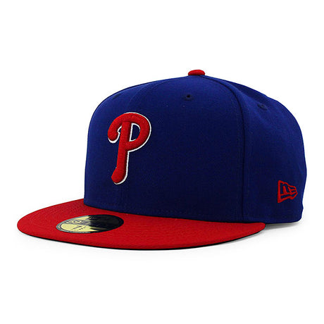 ニューエラ キャップ 59FIFTY フィラデルフィア フィリーズ MLB ON-FIELD AUTHENTIC ALTERNATE FITTED CAP BLUE RED NEW ERA PHILADELPHIA PHILLIES 13554983