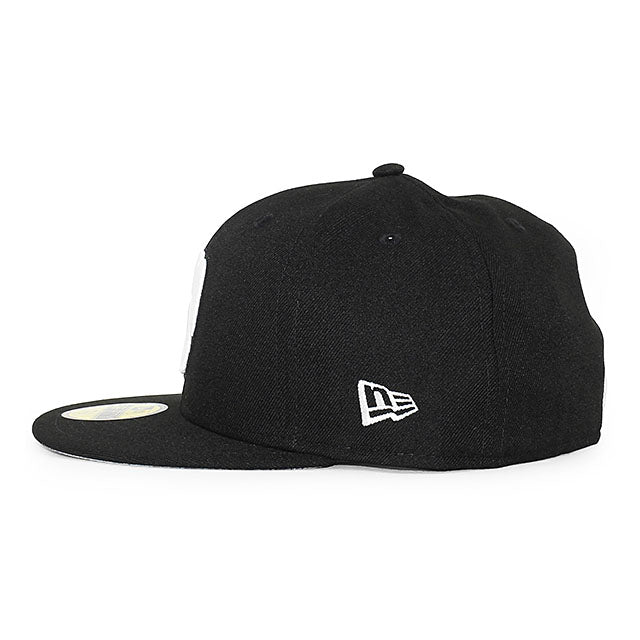 ニューエラ キャップ 59FIFTY ミルウォーキー ブルワーズ MLB TEAM BASIC FITTED CAP BLACK WHITE