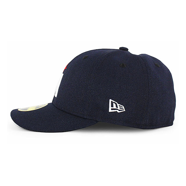 ニューエラ キャップ 59FIFTY ミネソタ ツインズ MLB ON FIELD AUTHENTIC ROAD LC LOW CROWN FITTED CAP LP NAVY