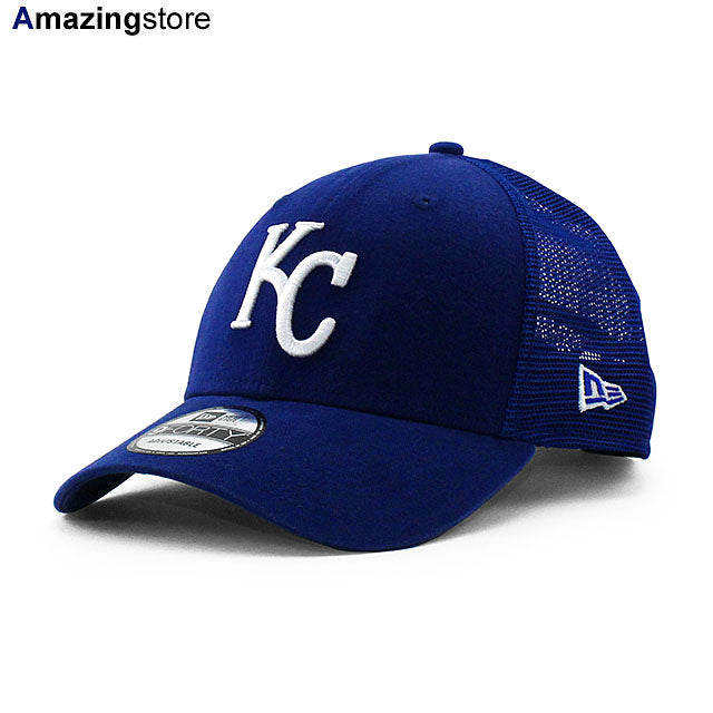 ニューエラ メッシュキャップ 9FORTY カンザスシティ ロイヤルズ MLB TRUCKER MESH CAP BLUE