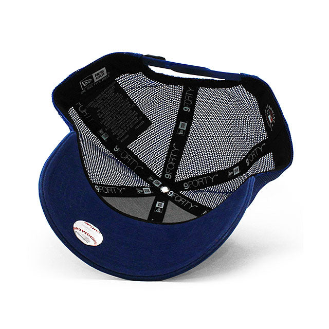 ニューエラ メッシュキャップ 9FORTY カンザスシティ ロイヤルズ MLB TRUCKER MESH CAP BLUE