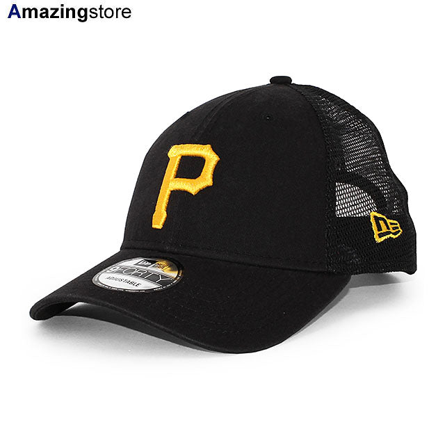 ニューエラ メッシュキャップ 9FORTY ピッツバーグ パイレーツ MLB TRUCKER MESH CAP BLACK