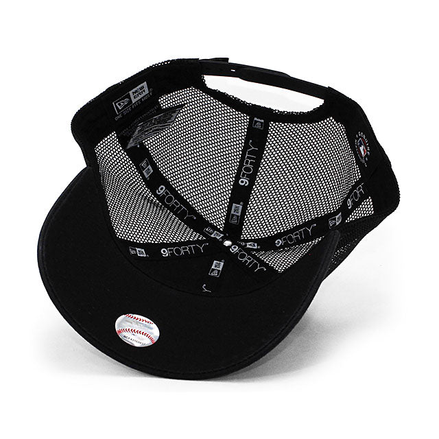 ニューエラ メッシュキャップ 9FORTY ピッツバーグ パイレーツ MLB TRUCKER MESH CAP BLACK