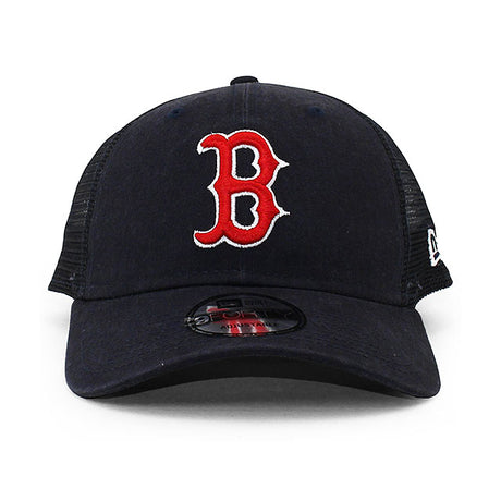 ニューエラ メッシュキャップ 9FORTY ボストン レッドソックス MLB TRUCKER MESH CAP NAVY