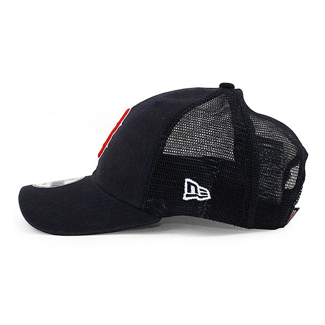 ニューエラ メッシュキャップ 9FORTY ボストン レッドソックス MLB TRUCKER MESH CAP NAVY