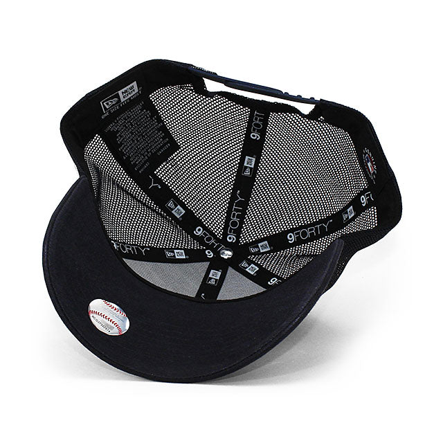 ニューエラ メッシュキャップ 9FORTY デトロイト タイガース MLB TRUCKER MESH CAP NAVY