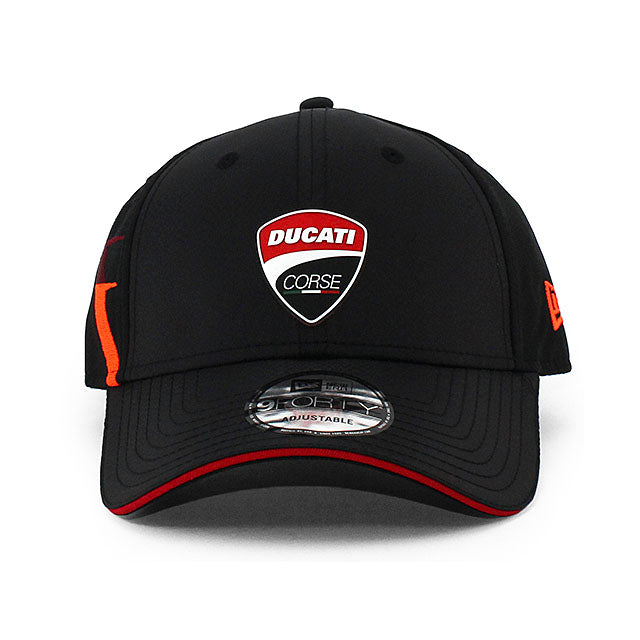 ニューエラ キャップ 9FORTY ドゥカティ コルセ GRADIENT PRINT STRAPBACK CAP BLACK