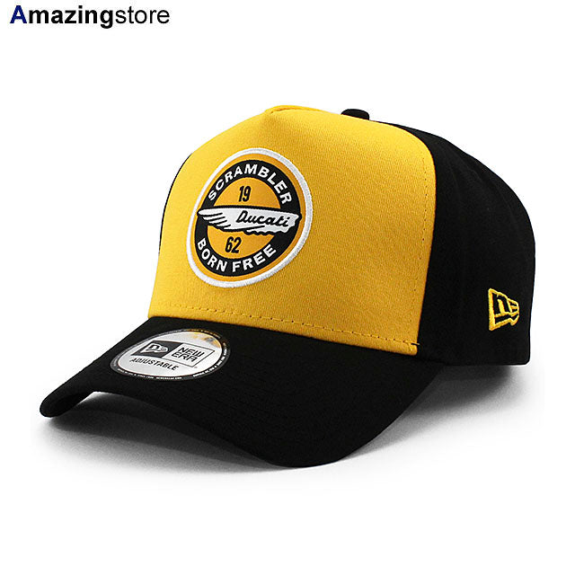 ニューエラ キャップ ドゥカティ コルセ PATCH E-FRAME TRUCKER SNAPBACK CAP GOLD