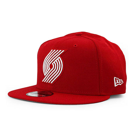 ニューエラ 9FIFTY ポートランド トレイル ブレイザーズ NBA TEAM-BASIC SNAPBACK CAP RED-WHITE NEW ERA PORTLAND TRAILBLAZERS