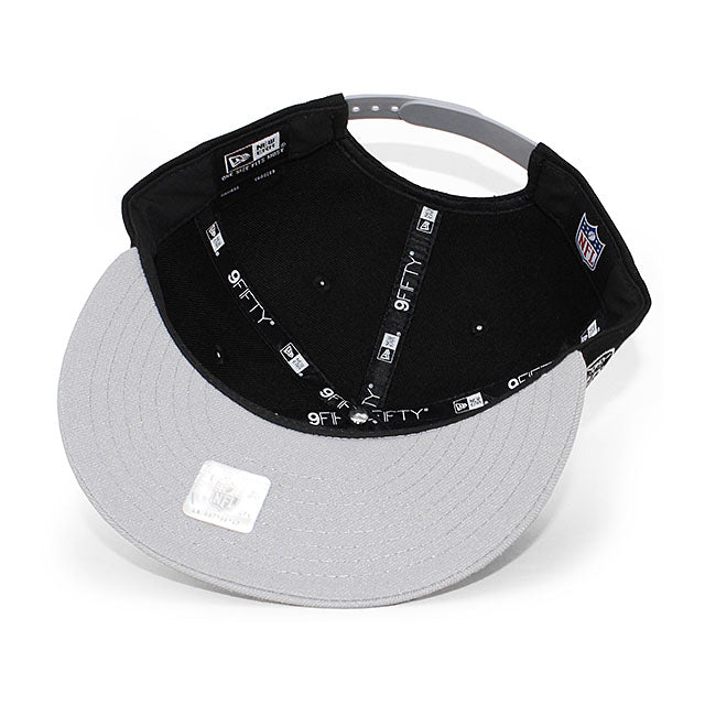 ニューエラ 9FIFTY スナップバック キャップ ラスベガス レイダース NFL LV TEAM-SCRIPT SNAPBACK CAP BLACK-GREY