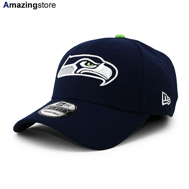 ニューエラ キャップ 9FORTY シアトル シーホークス NFL THE LEAGUE ADJUSTABLE CAP NAVY
