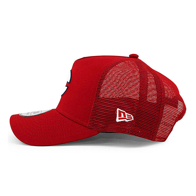 ニューエラ 9FORTY メッシュキャップ 広島東洋カープ NPB A-FRAME TRUCKER MESH CAP RED