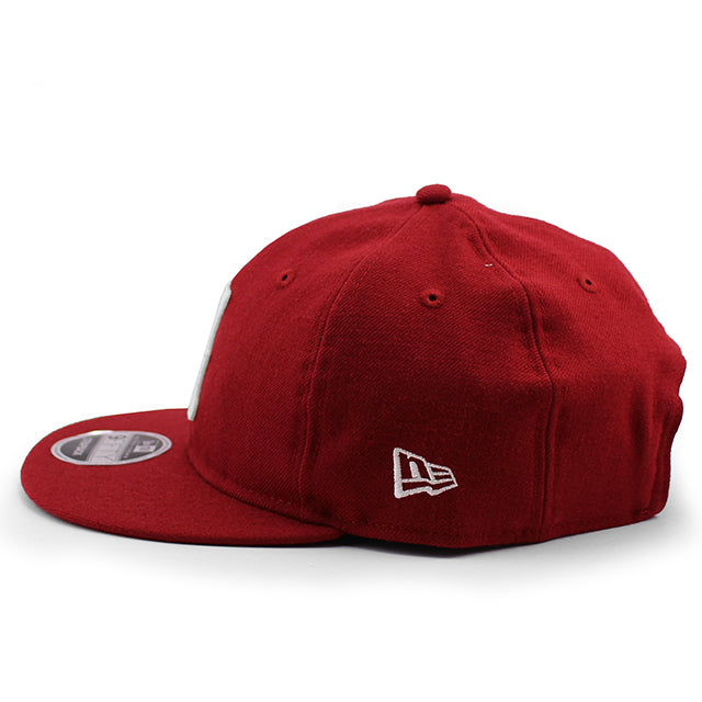 ニューエラ キャップ RC9FIFTY アトランタ ブラッククラッカーズ WOOL FLAT VISOR FELT PATCH STRAPBACK CAP RED