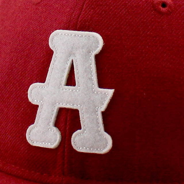 ニューエラ キャップ RC9FIFTY アトランタ ブラッククラッカーズ WOOL FLAT VISOR FELT PATCH STRAPBACK CAP RED