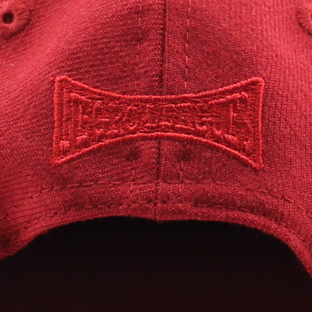 ニューエラ キャップ RC9FIFTY アトランタ ブラッククラッカーズ WOOL FLAT VISOR FELT PATCH STRAPBACK CAP RED