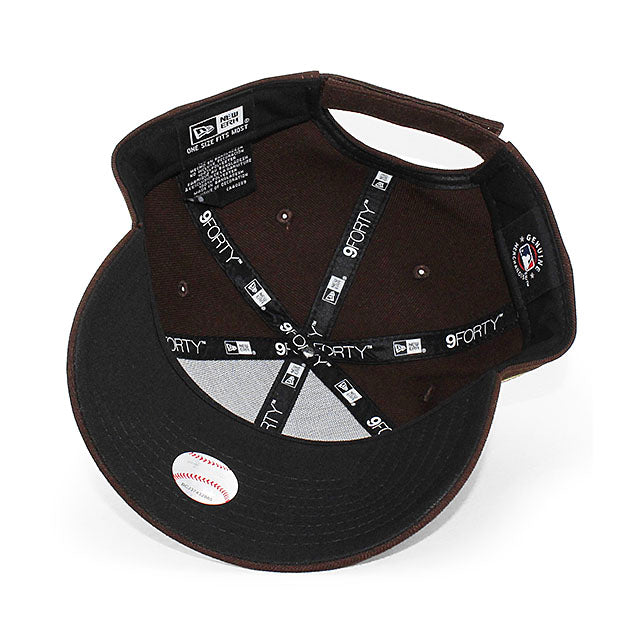 2024開幕ソウルシリーズモデル ニューエラ 9FORTY サンディエゴ パドレス MLB 2024 WORLD TOUR SEOUL SERIES ALT STRAPBACK CAP BROWN