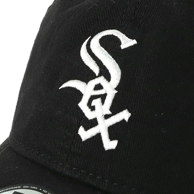 ニューエラ キャップ 9TWENTY ストラップバック シカゴ ホワイトソックス MLB WASHED COTTON STRAPBACK CAP BLACK