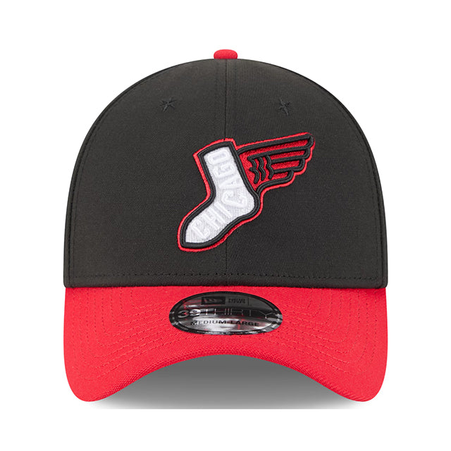 海外取寄 シティコネクト ニューエラ キャップ 39THIRTY シカゴ ホワイトソックス MLB CITY CONNECT ALTERNATE FLEX FIT CAP BLACK-RED