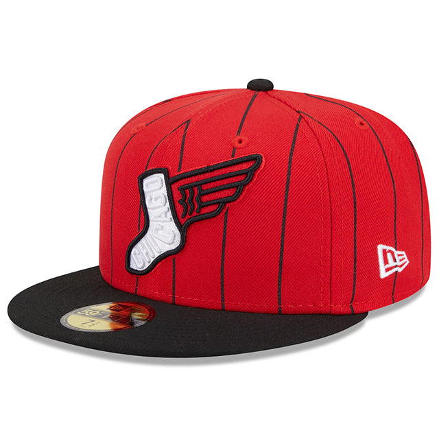 海外取寄 シティコネクト ニューエラ キャップ 59FIFTY シカゴ ホワイトソックス MLB CITY CONNECT FITTED CAP RED-BLACK