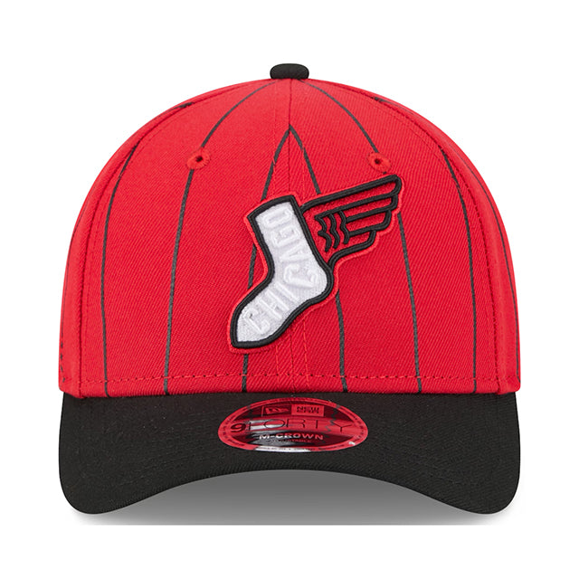 海外取寄 シティコネクト ニューエラ キャップ 9FORTY M-CROWN シカゴ ホワイトソックス MLB CITY CONNECT SNAPBACK CAP RED-BLACK