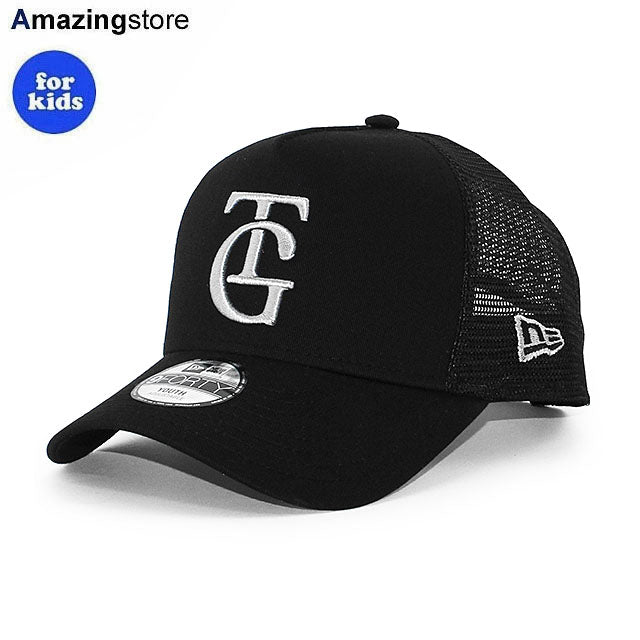 子供用 ニューエラ メッシュキャップ 9FORTY 読売 ジャイアンツ YOUTH NPB TG LOGO A-FRAME TRUCKER MESH CAP BLACK
