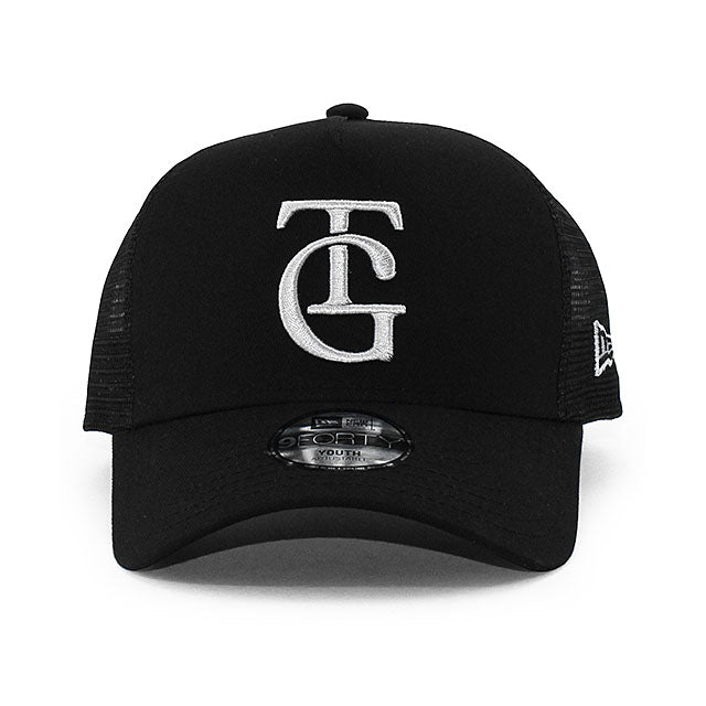 子供用 ニューエラ メッシュキャップ 9FORTY 読売 ジャイアンツ YOUTH NPB TG LOGO A-FRAME TRUCKER MESH CAP BLACK