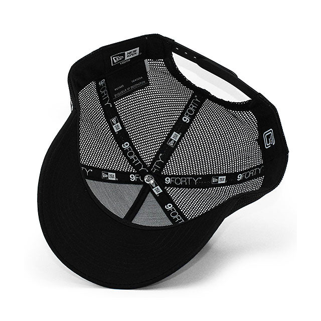 子供用 ニューエラ メッシュキャップ 9FORTY 読売 ジャイアンツ YOUTH NPB TG LOGO A-FRAME TRUCKER MESH CAP BLACK