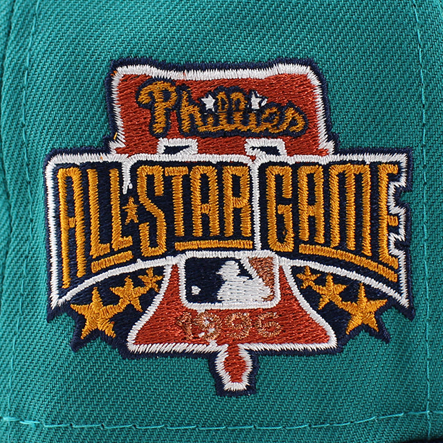 ニューエラ キャップ 59FIFTY フィラデルフィア フィリーズ MLB 1996 ALL STAR GAME RUST BOTTOM FITTED CAP TEAL