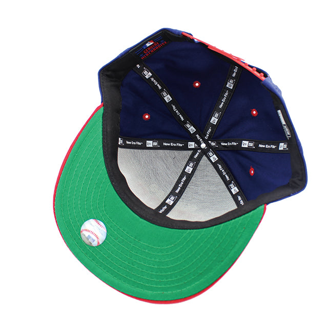 ニューエラ 9FIFTY シカゴ カブス MLB SUPER-LOGO ARCH SNAPBACK CAP ROYAL-RED