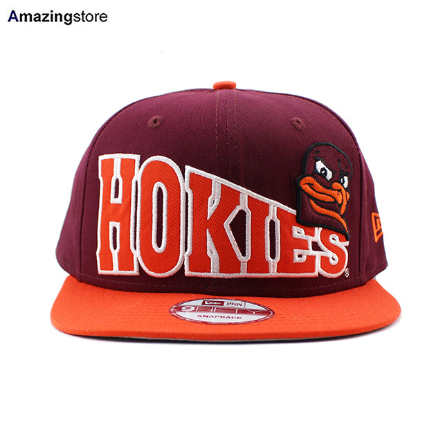ニューエラ 9FIFTY バージニアテック ホーキーズ NCAA STOKED SNAPBACK CAP BURGUNDY