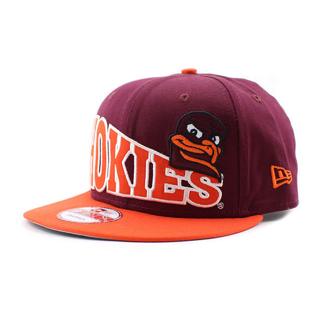 ニューエラ 9FIFTY バージニアテック ホーキーズ NCAA STOKED SNAPBACK CAP BURGUNDY