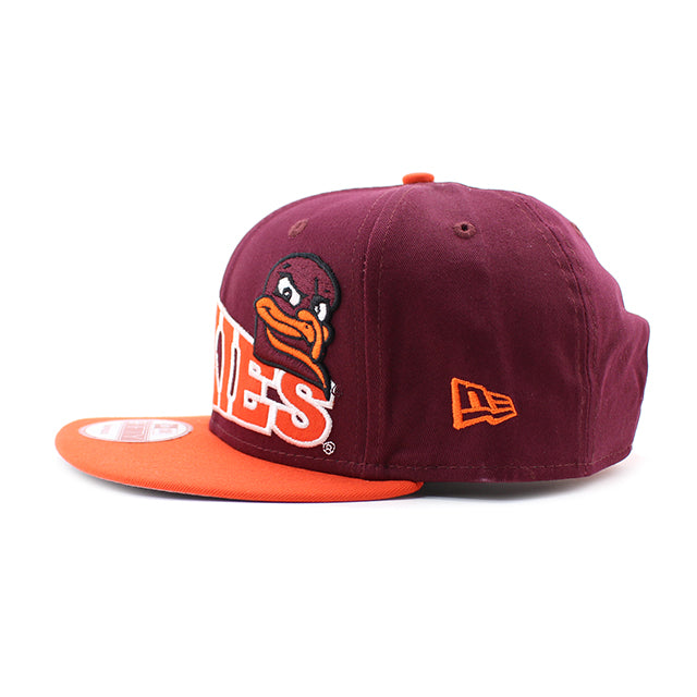 ニューエラ 9FIFTY バージニアテック ホーキーズ NCAA STOKED SNAPBACK CAP BURGUNDY