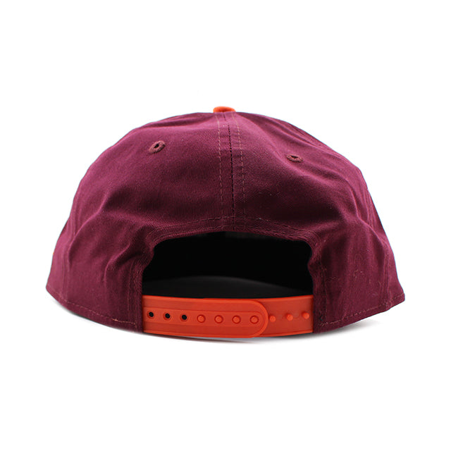 ニューエラ 9FIFTY バージニアテック ホーキーズ NCAA STOKED SNAPBACK CAP BURGUNDY
