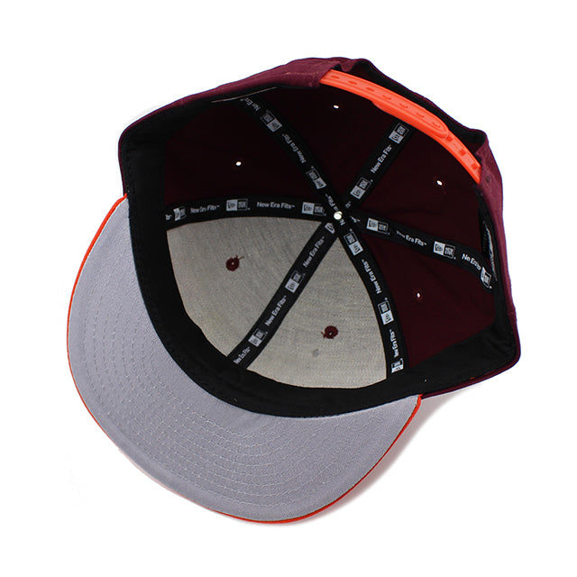 ニューエラ 9FIFTY バージニアテック ホーキーズ NCAA STOKED SNAPBACK CAP BURGUNDY