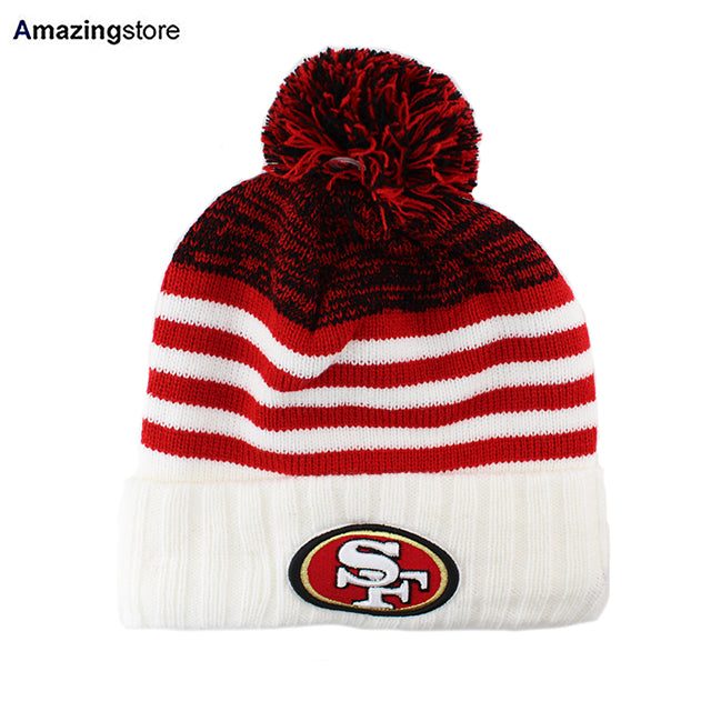 ニューエラ ニット ビーニー サンフランシスコ 49ERS NFL SNOW FALL KNIT BEANIE RED BLACK