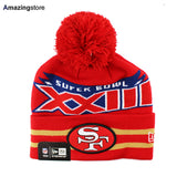 ニューエラ ニット ビーニー サンフランシスコ 49ERS NFL SUPER BOWL XXIII KNIT BEANIE RED
