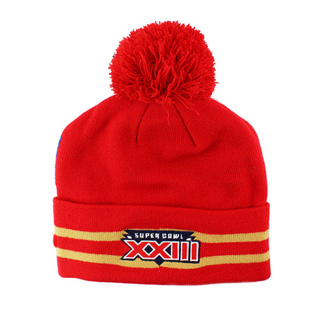 ニューエラ ニット ビーニー サンフランシスコ 49ERS NFL SUPER BOWL XXIII KNIT BEANIE RED