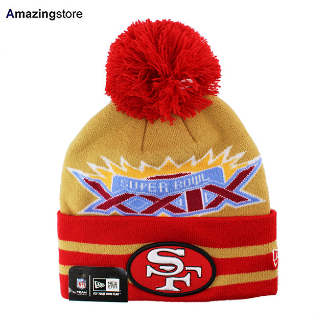 ニューエラ ニット ビーニー サンフランシスコ 49ERS NFL SUPER BOWL XXIX KNIT BEANIE GOLD