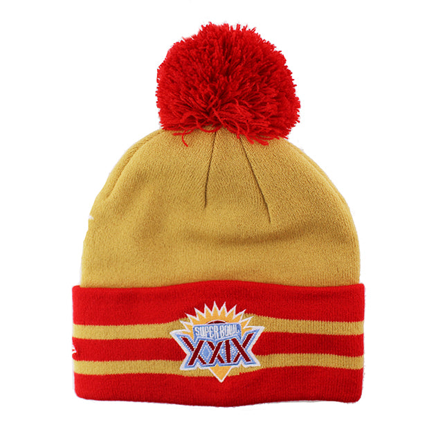 ニューエラ ニット ビーニー サンフランシスコ 49ERS NFL SUPER BOWL XXIX KNIT BEANIE GOLD